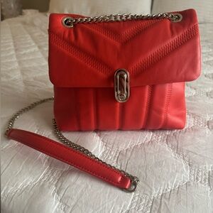 Ted Baker Ayalina Bag Leather Puffer Quilted Crossbody orange